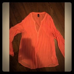 Gap sheer Long sleeve shirt